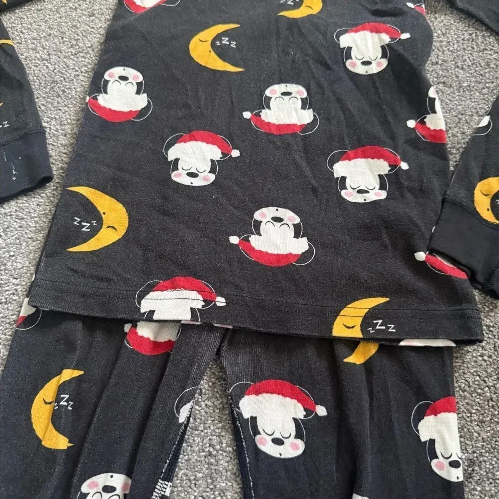 Hanna Andersson Mickey Santa Pajama Set Sz 120cm